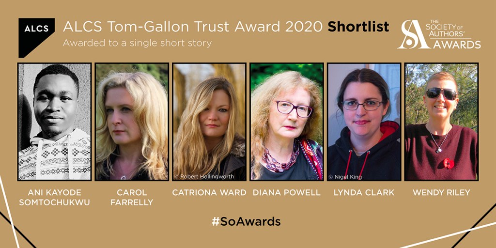 Banner with photos of shortlisted writers